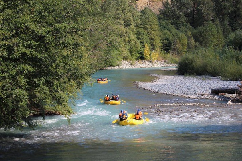 Travelling through the aptly named Paradise Valley, the Cheakamus River trip offers spectacular scenic views along the way. 1