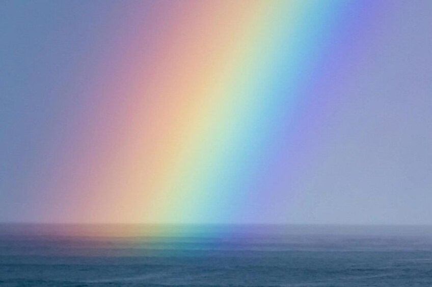 A rainbow over the ocean. 2