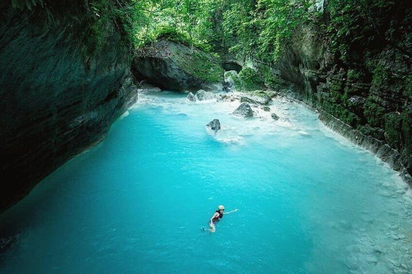 The Canyon in Badian where the Canyoneering takes place