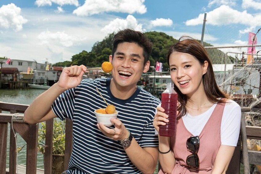 Snack at Tai O fishing village 3