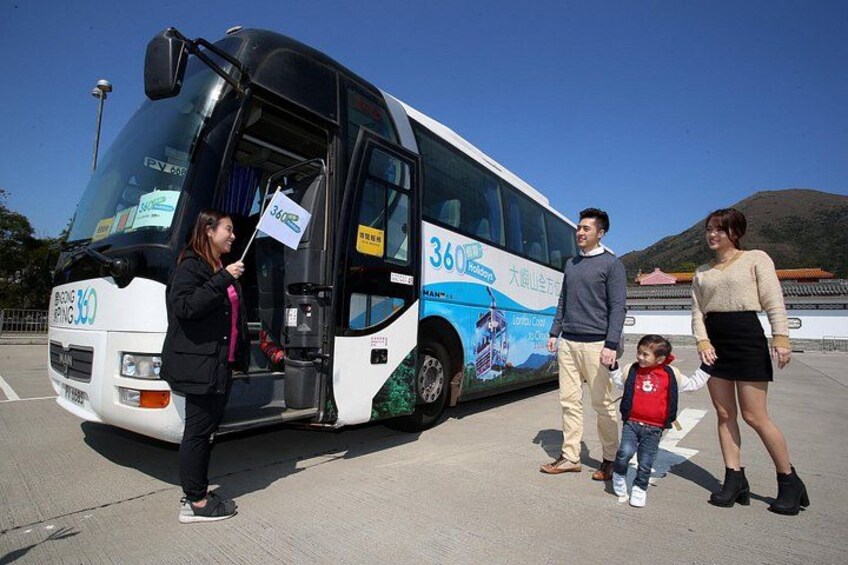 Bus Ride from Ngong Ping to Tai O- bus duration about 15mins 3