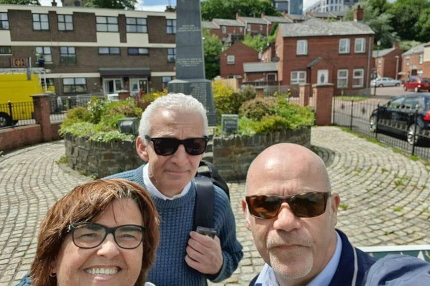 Two lovely people from Belfast enjoying the walking tour in the Bogside. 3