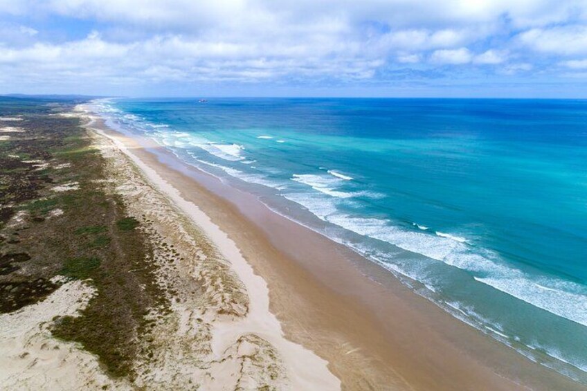 90 Mile Beach white sand beach 3