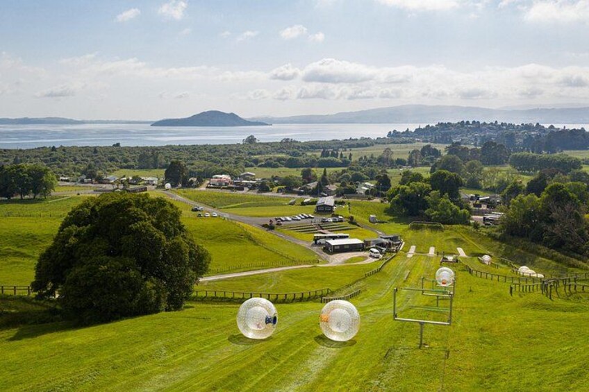 Zorb Inflatable Ball Ride from Mount Ngongotaha in New Zealand 1