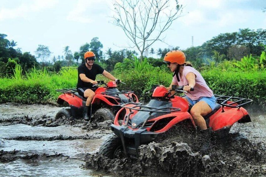 quad bike muddy track