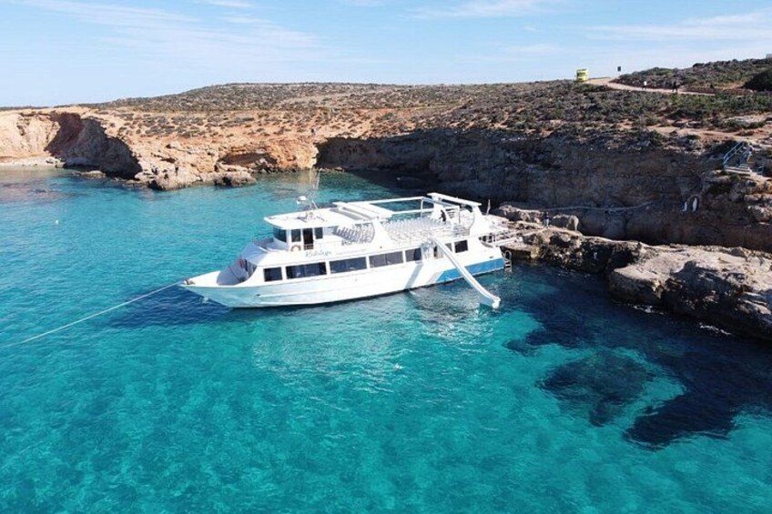 From Sliema: Comino Blue Lagoon, Crystal Lagoon & Sea Caves 3
