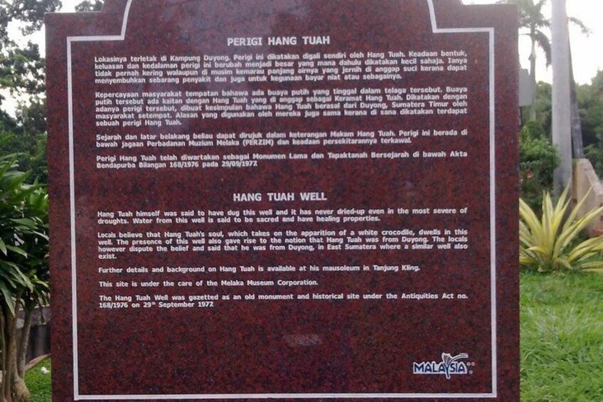 Hang Tuah's Well 4
