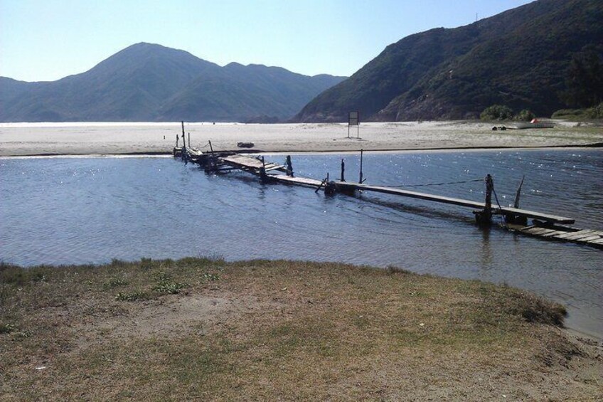 One of the deserted beaches along the trail