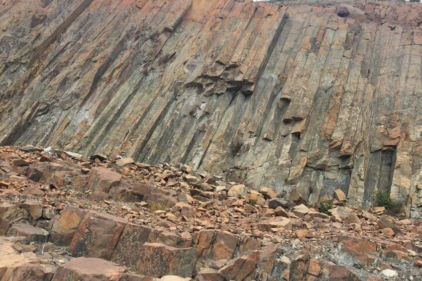 Hexagonal Stone Columns