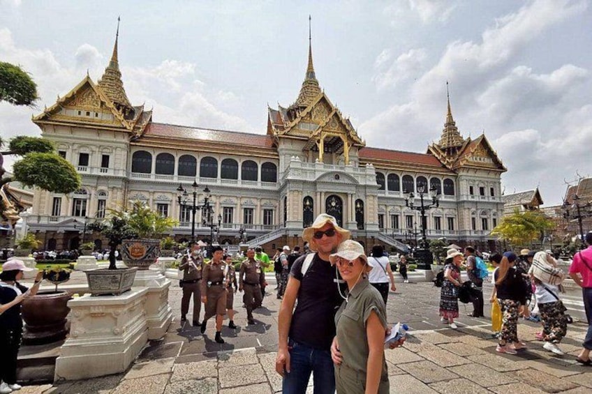 Our clients in front of Grand Palace 2