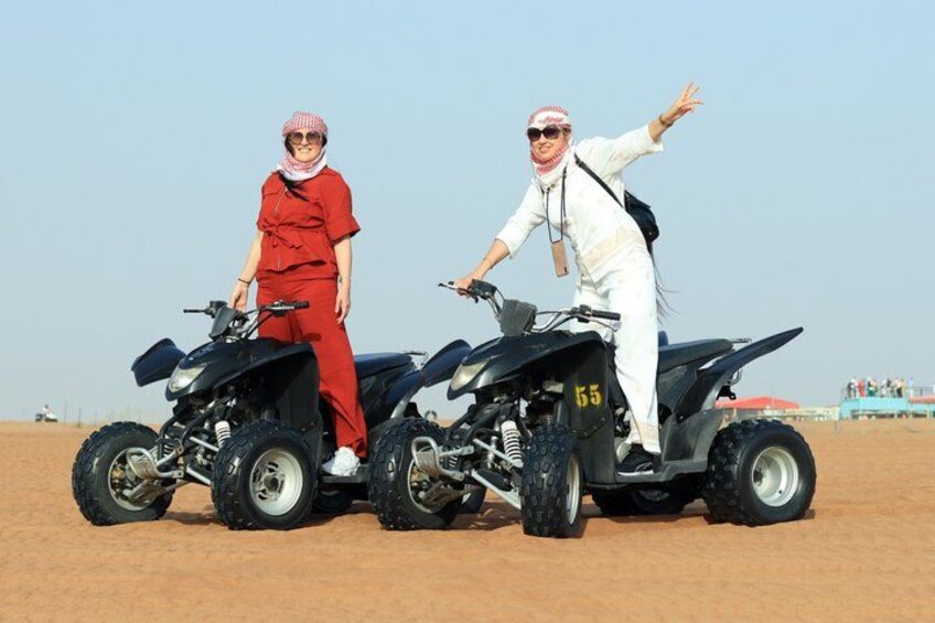 6-Hour Dubai Desert Safari with BBQ Dinner & Quad Biking 4