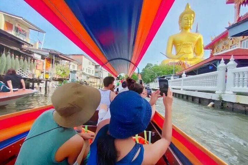 Sightseeing of Wat Pak Nam- Big Buddha from River (If you select with Canal
Tour)