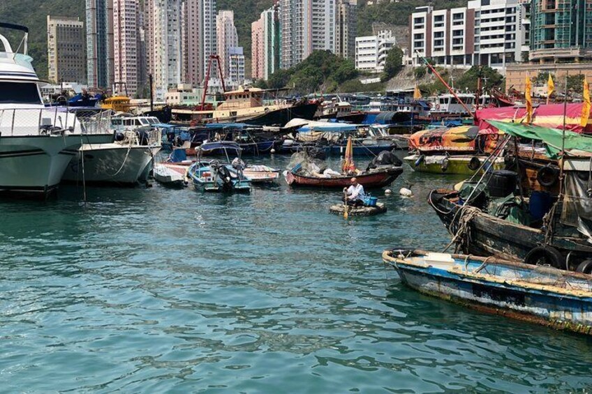 The Aberdeen fishing village