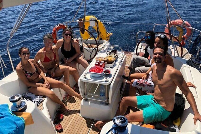 Barcelona Day & Sunset Sailing: Open Bar, Local Tapas & Swim 2