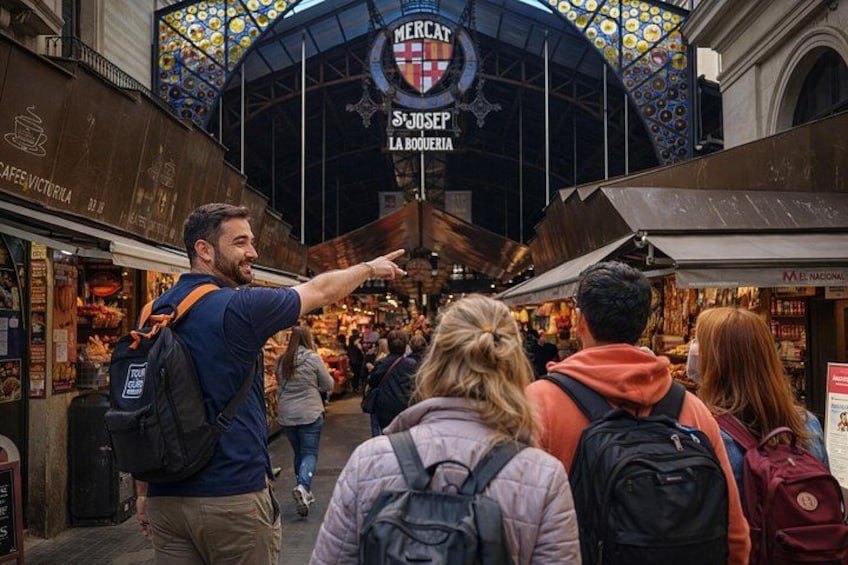 La boqueria during a small group tour in Barcelona 2