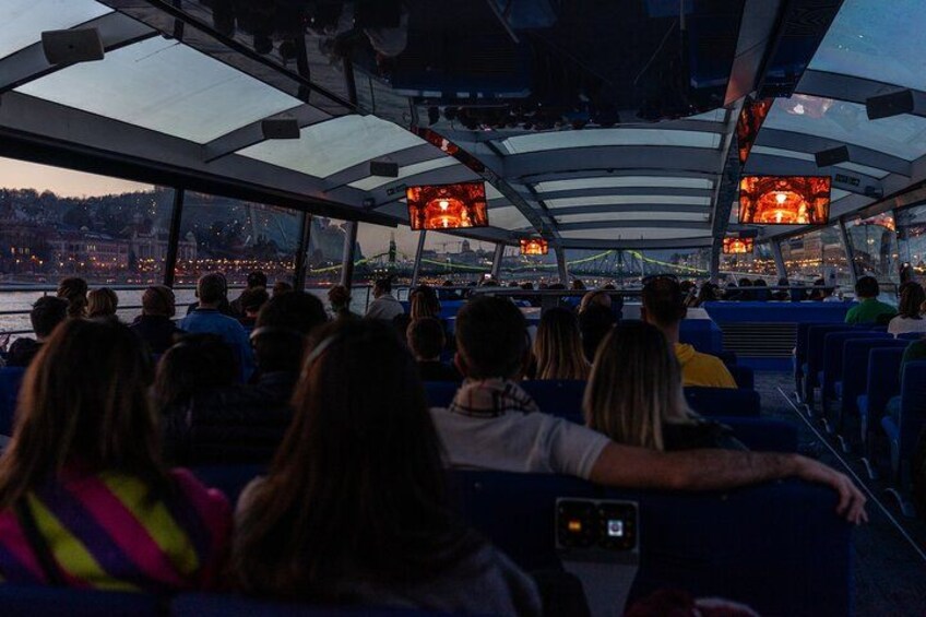 Budapest Danube River Sightseeing Night Cruise with Drink 2