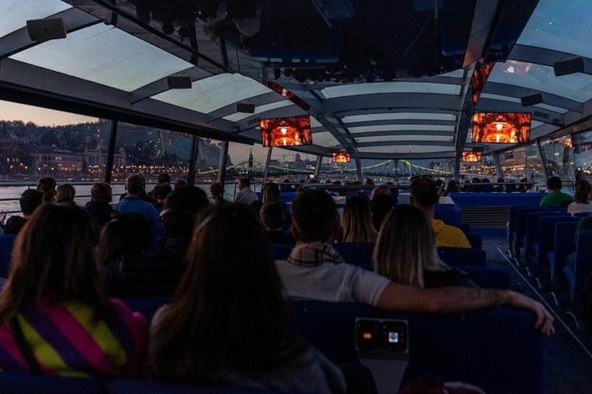 Budapest Danube River Sightseeing Night Cruise with Drink 2