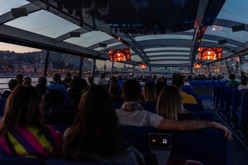 Budapest Danube River Sightseeing Night Cruise with Drink 2