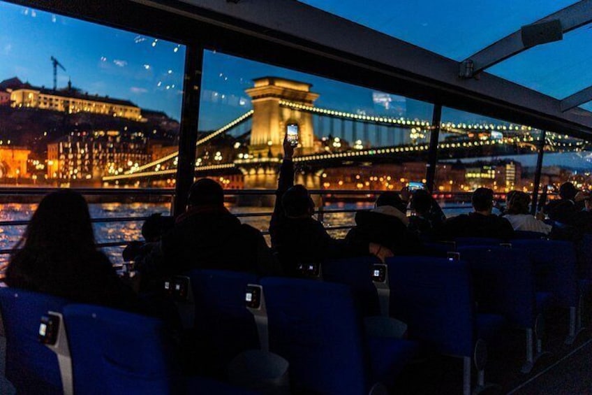 Budapest Danube River Sightseeing Night Cruise with Drink 2