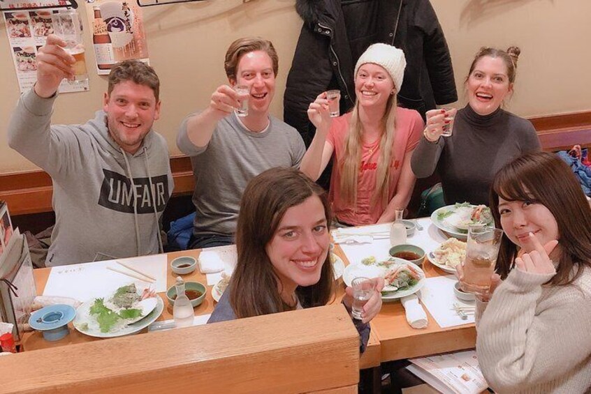 "Kanpai" is a magic word that brings you smile ;) Say together! 