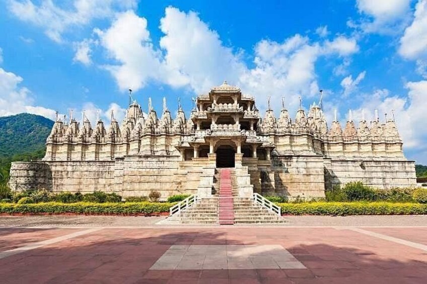 A large, ornate temple with multiple spires and a central entrance. 2