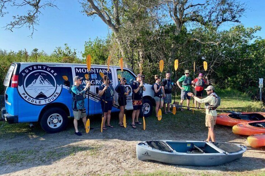 Paddle lesson and professional guides always included.