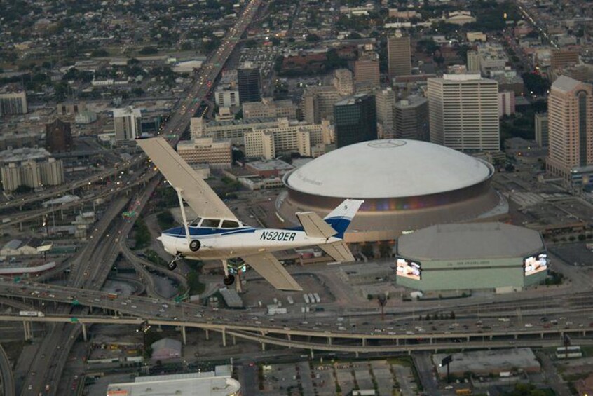New Orleans VIP Sightseeing Flight with Champagne & Chocolates or Wine & Cheese 2