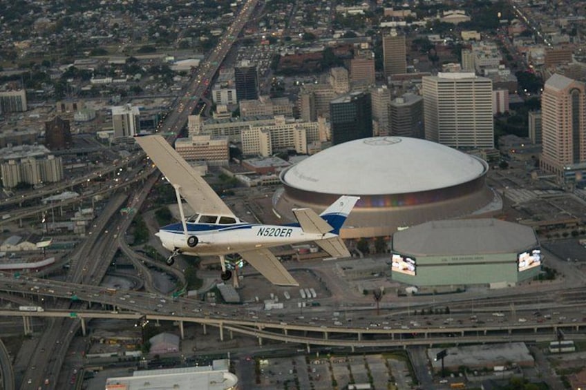 New Orleans VIP Sightseeing Flight with Champagne & Chocolates or Wine & Cheese 2