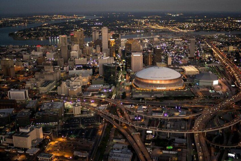 New Orleans Night Sightseeing Flight