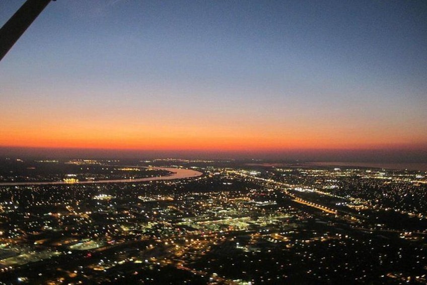 New Orleans Night Sightseeing Flight 2