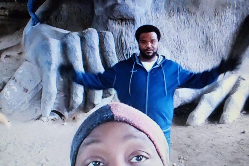 Craig Robinson aka Darryl from the Office photo bombing me 2