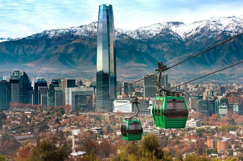 Cable Car, Funicular and Sightseeing Bus in Santiago one day 2