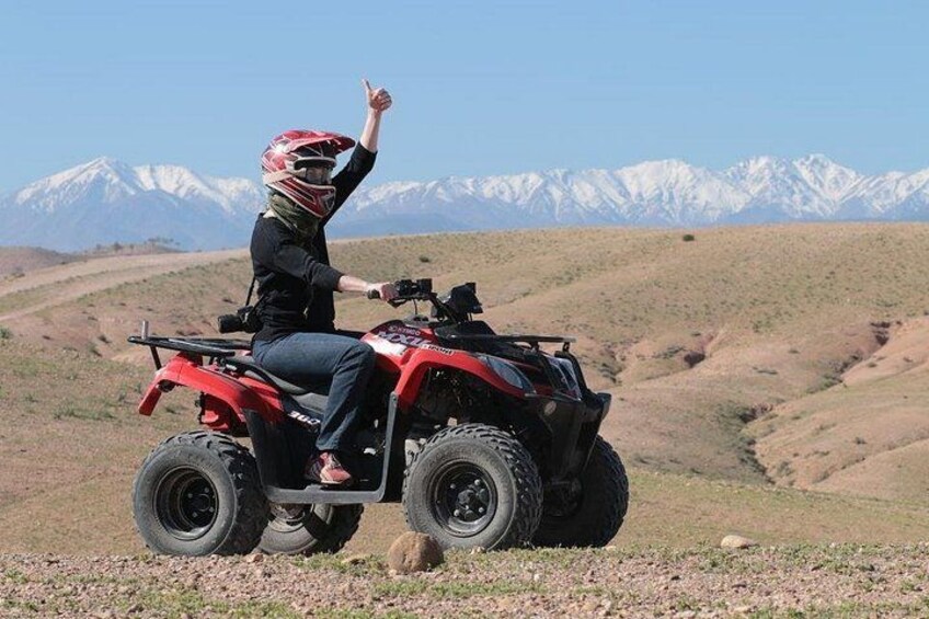 ATV Quad biking in Marrakech desert palmgrove 2