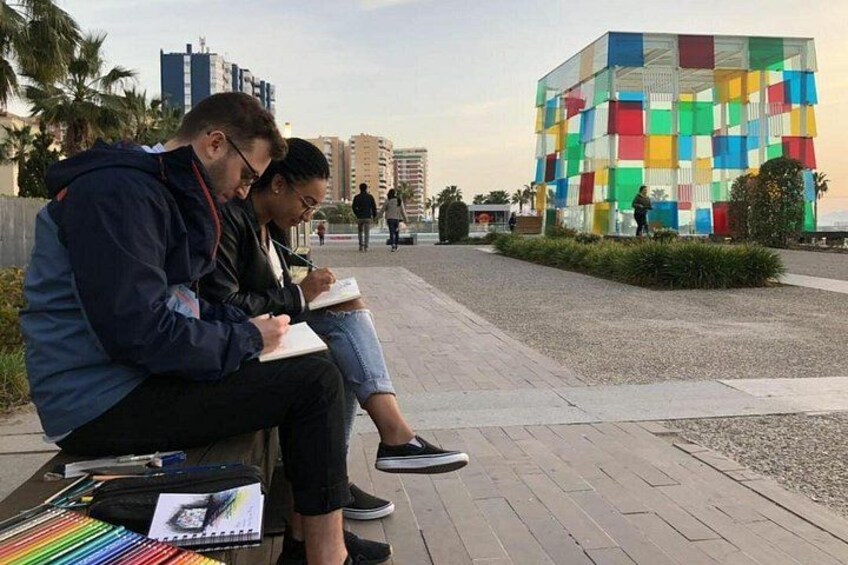 I DRAW Malaga: Art and Drawing Lesson - by OhmyGoodGuide! 3
