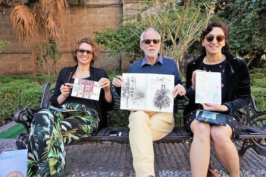 I DRAW Malaga: Art and Drawing Lesson - by OhmyGoodGuide! 4