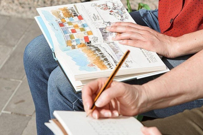 I DRAW Malaga: Art and Drawing Lesson - by OhmyGoodGuide! 1