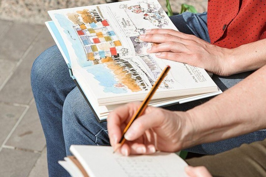 I DRAW Malaga: Art and Drawing Lesson - by OhmyGoodGuide! 1