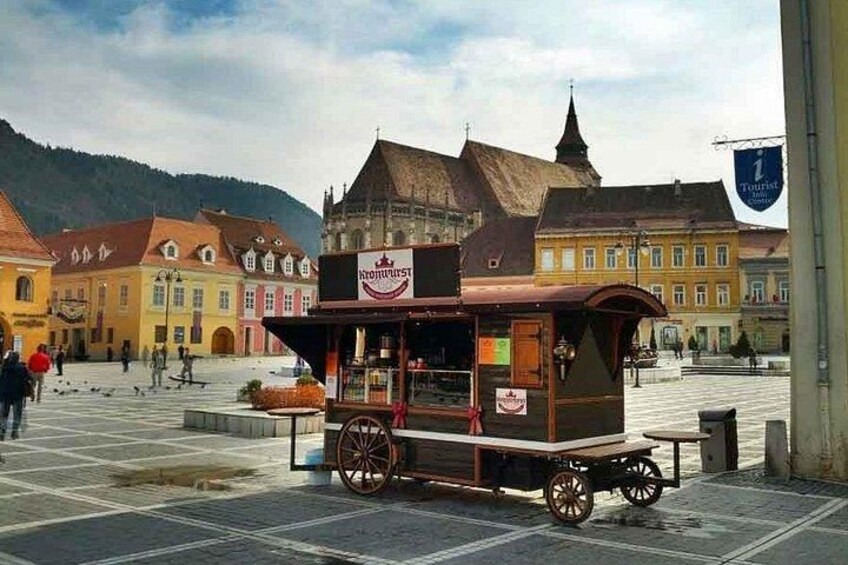 Dracula's Castle, Peles Castle and old town Brasov from Bucharest 2