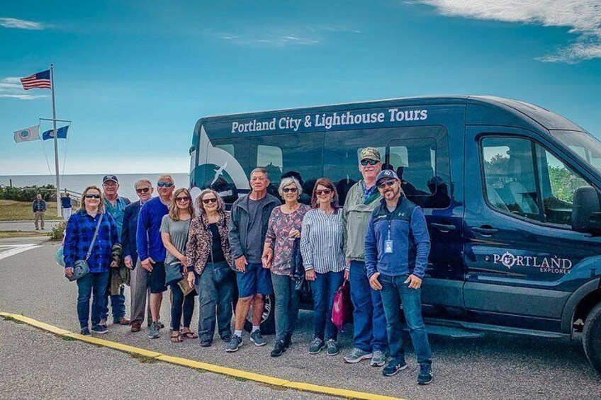 Group photo with one of our 2 guides. Enjoy a small group tour (11 person maximum) in a comfortable and new van 