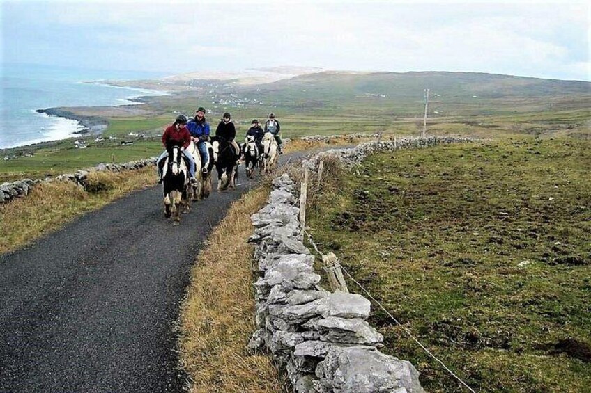 Horse riding - Dirt Trek Trail. Lisdoonvarna, Clare. Guided. 1 hour. 5