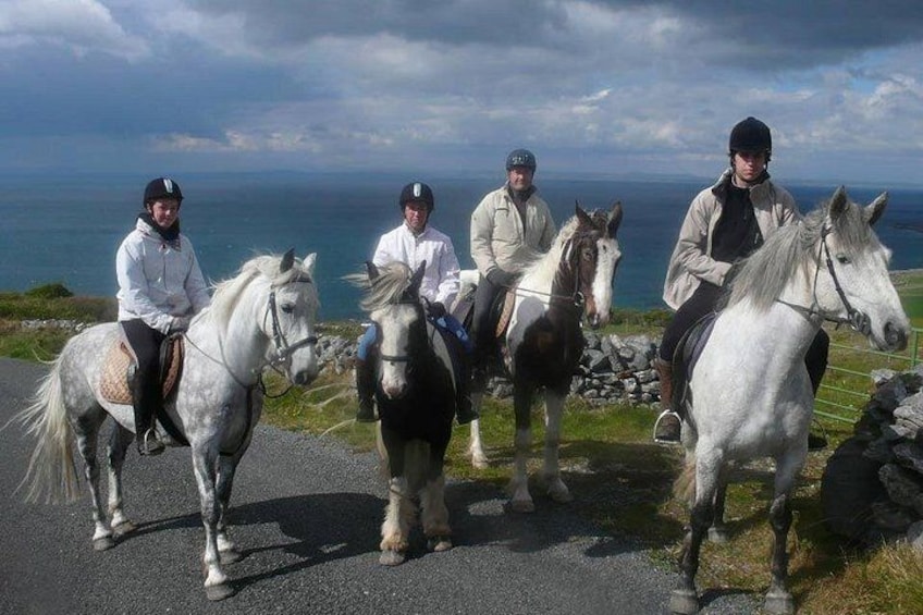 Horse riding - Mountain Trail. Lisdoonvarna, Co Clare. Guided. 2 hours. 2