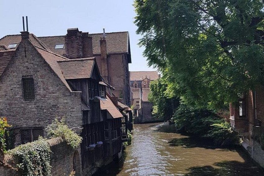 Charming brick houses on the riverside. 3