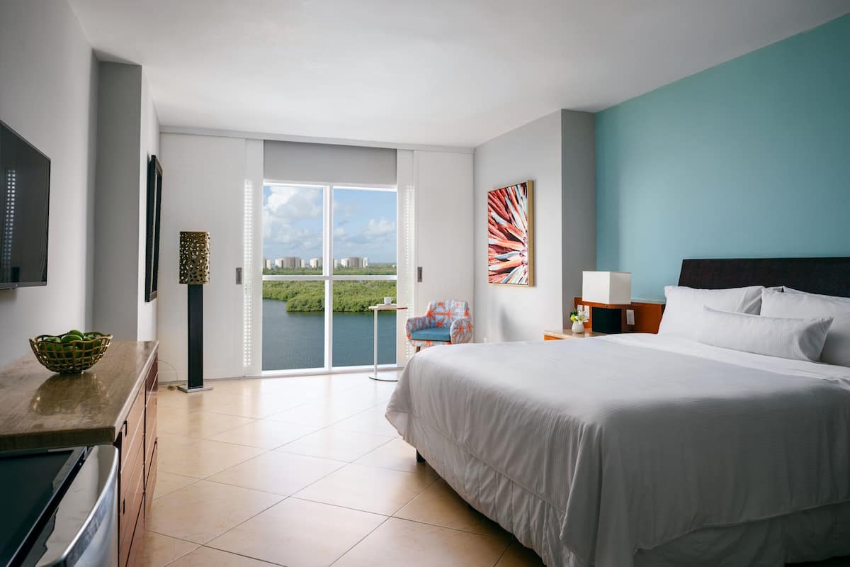 Room, 1 King Bed, Lagoon View | 1 bedroom, pillowtop beds, in-room safe, desk