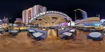 Dinner served, American cuisine at Plaza Hotel & Casino