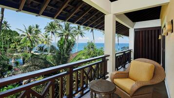 Executive-suite - 1 soveværelse - balkon | Premium-sengetøj, pengeskab på værelset, individuelt design