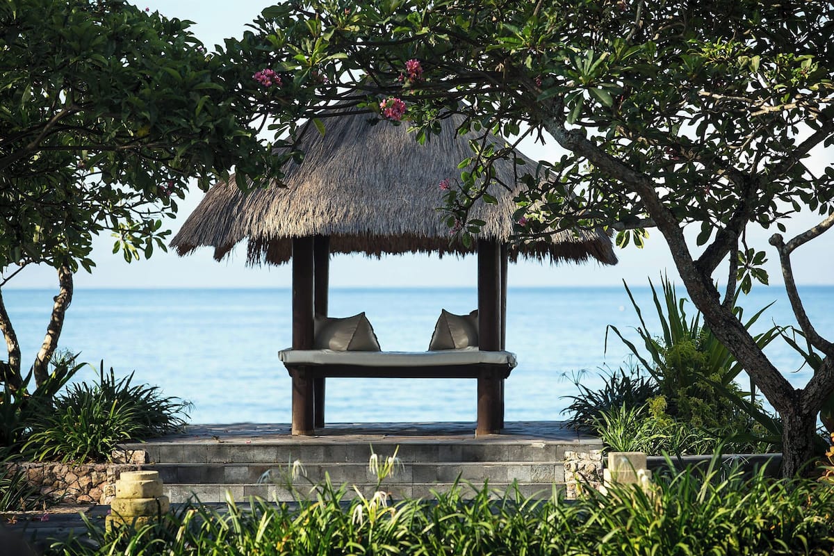 on the beach, sun-loungers, beach umbrellas, beach towels