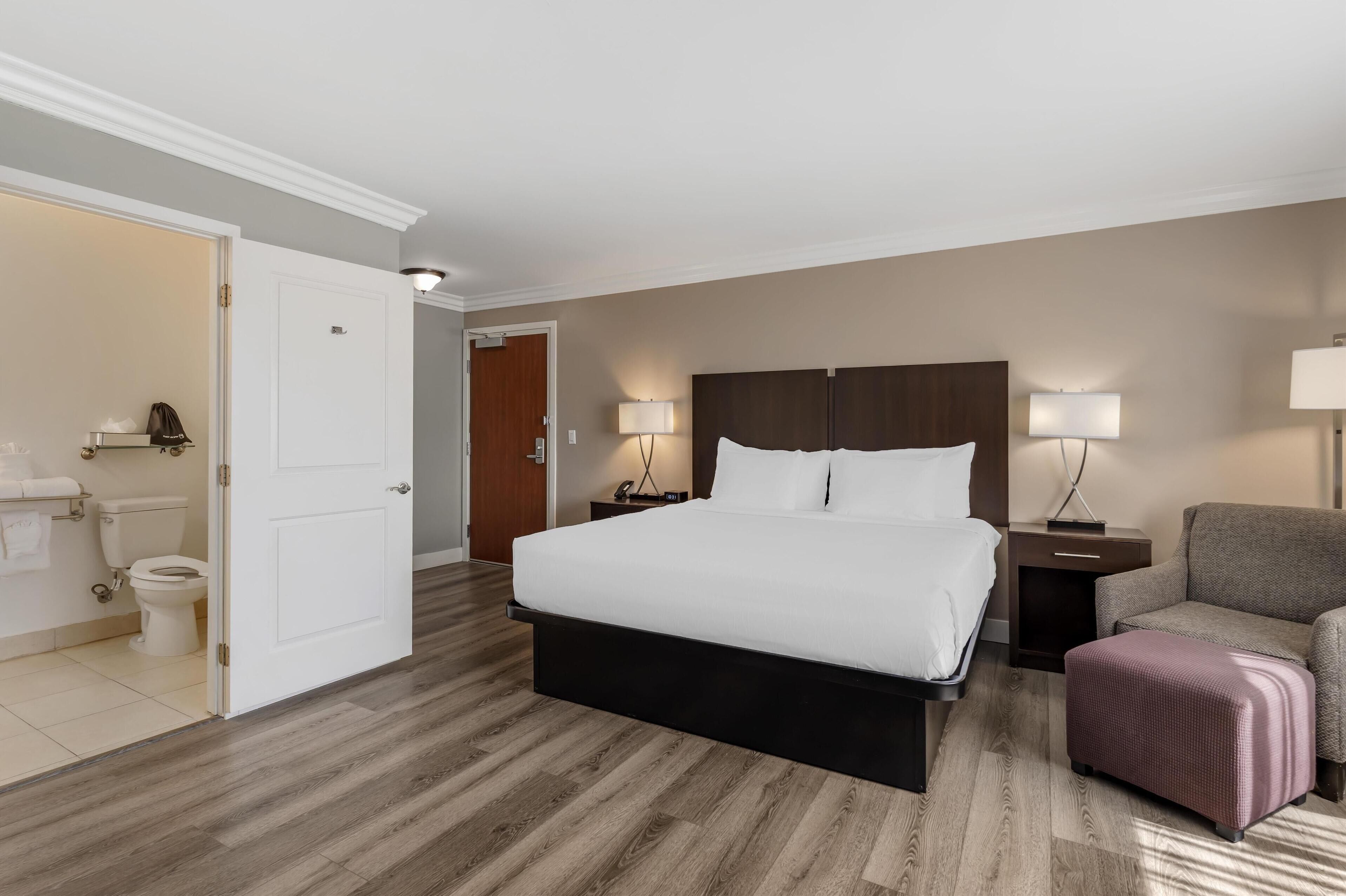 Standard Room, 1 King Bed, Accessible, Bathtub | Egyptian cotton sheets, pillowtop beds, in-room safe, desk