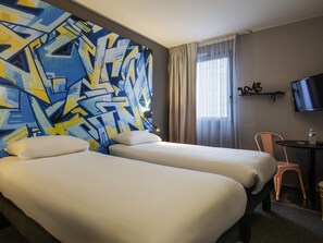 Habitación estándar con 2 camas individuales, 2 camas individuales | Ropa de cama de alta calidad, wifi gratis y ropa de cama 