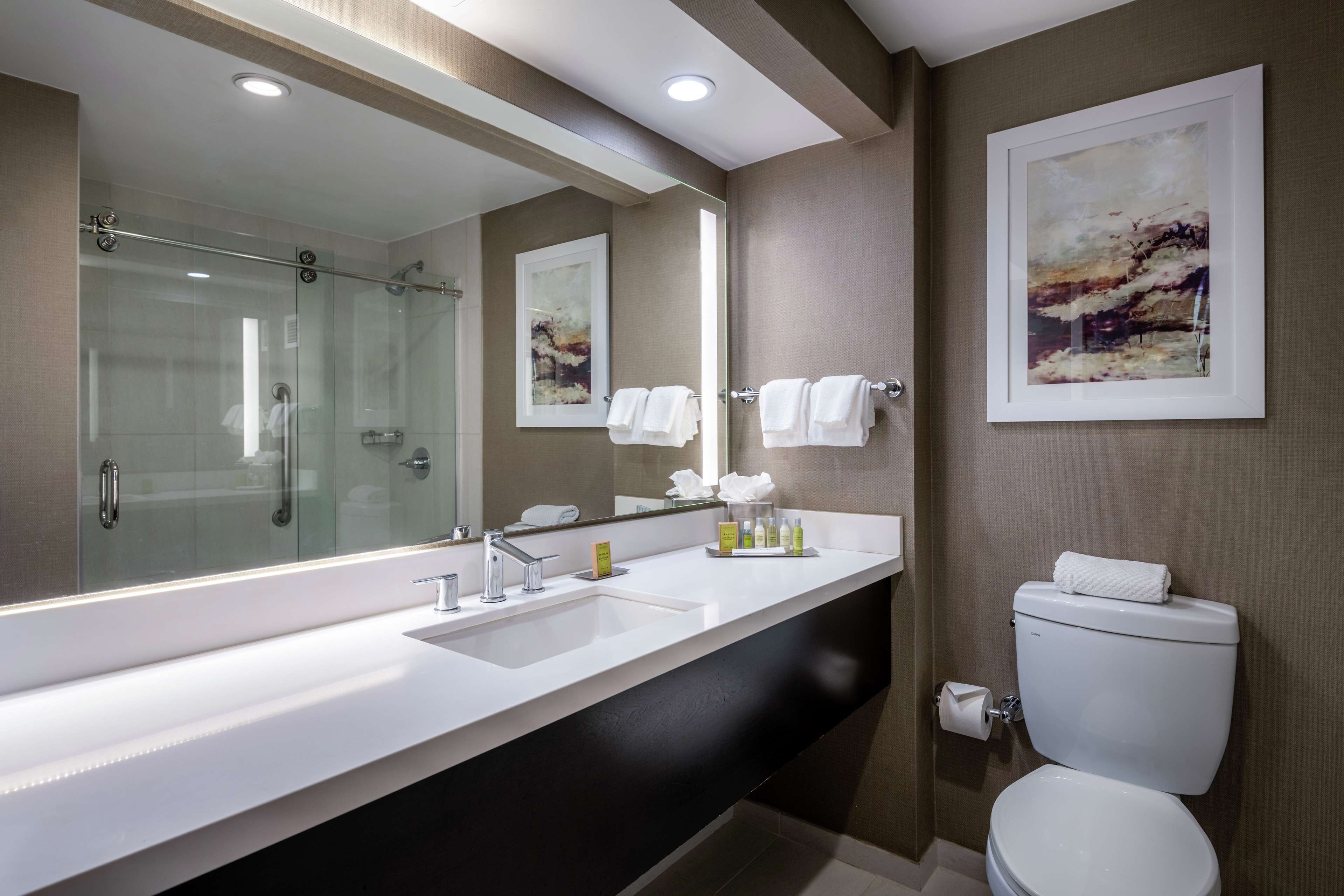 free toiletries, hair dryer, towels, soap