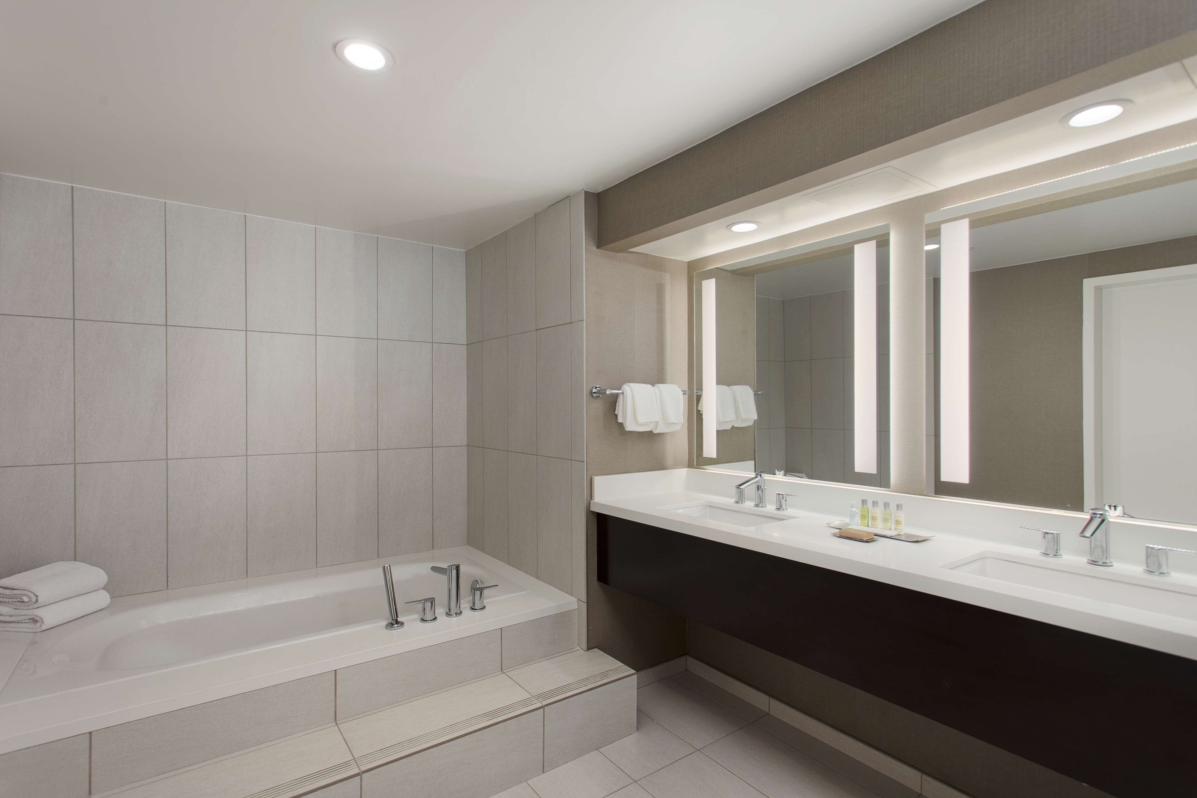 suite, 1 king bed | bathroom | free toiletries, hair dryer, towels, soap